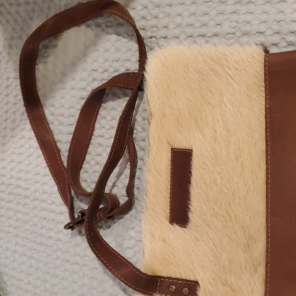Sutisana natural leather cow hide tote bag - Picture 4 of 7